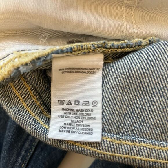 We The Free People Maggie Mid-Rise Straight Leg Crop Jean Sequoia Blue‎ 26 - Picture 4 of 4